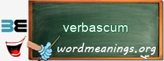 WordMeaning blackboard for verbascum